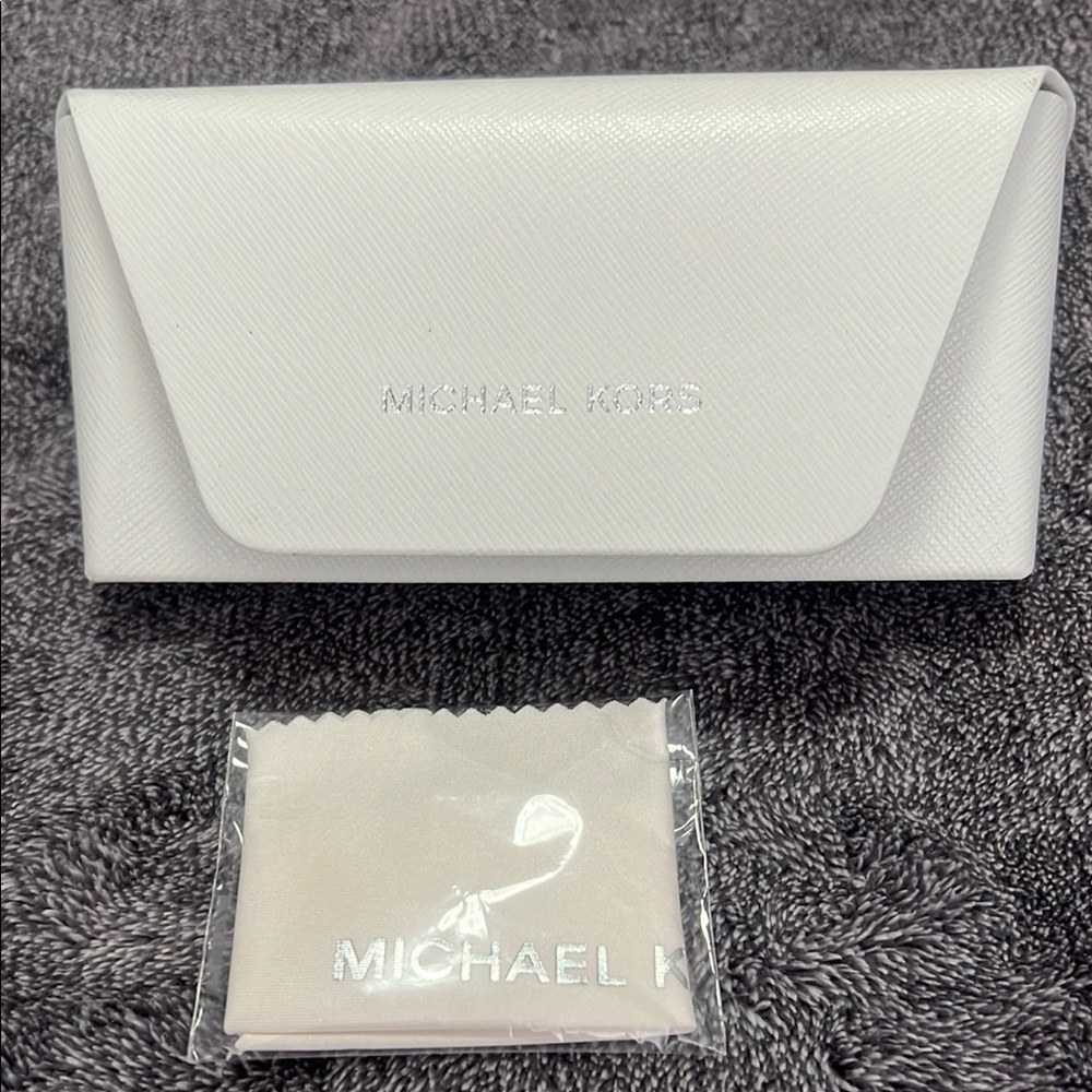 Michael Kors Elegant White Sunglasses Case